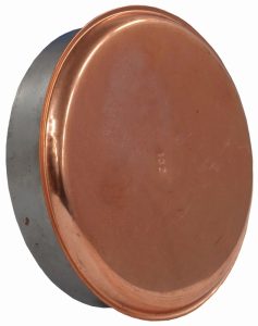 Viečko dymové 120 mm medené